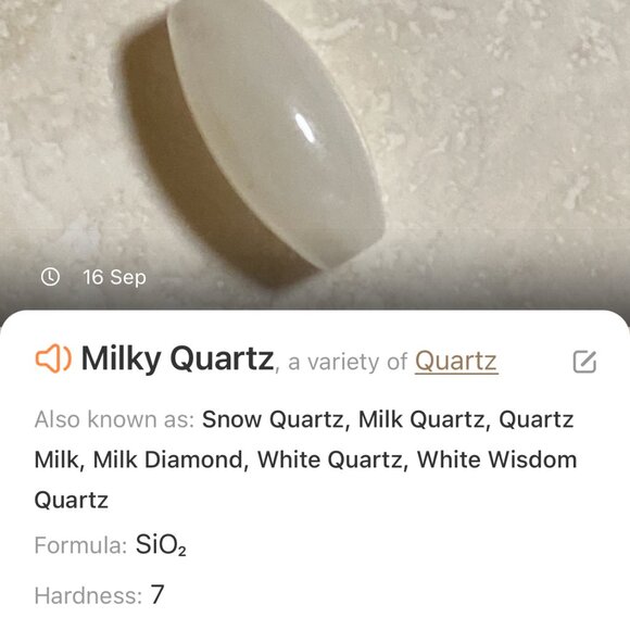 Genuine Milky Quartz Short Necklace, Gemstone w/ Dog Person Paw Print Pendant - Picture 14 of 15